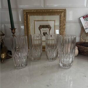 Mikasa Park Lane Highball Crystal Barware Glasses 5 3/4 - SET OF 4